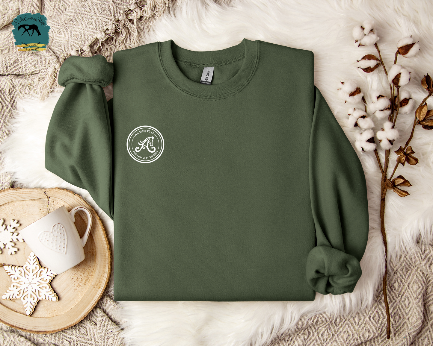 Albritton Reining Horses Chest Logo Apparel