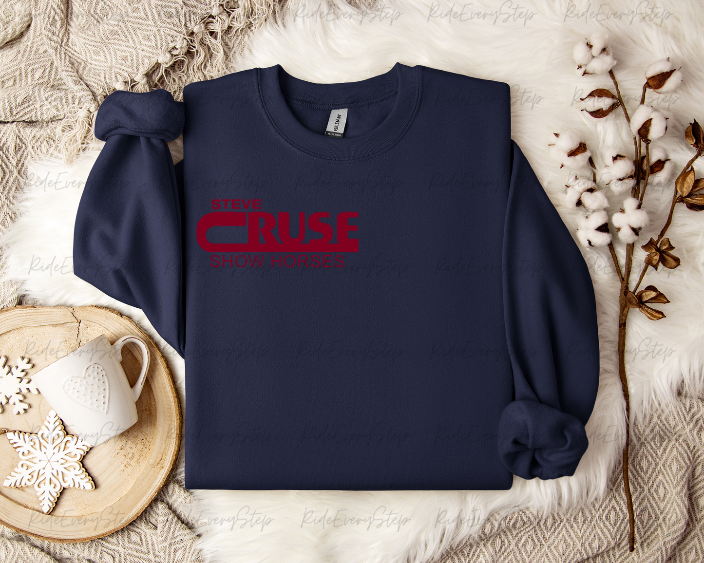 Steve Cruse Show Horses Chest Logo Sweater