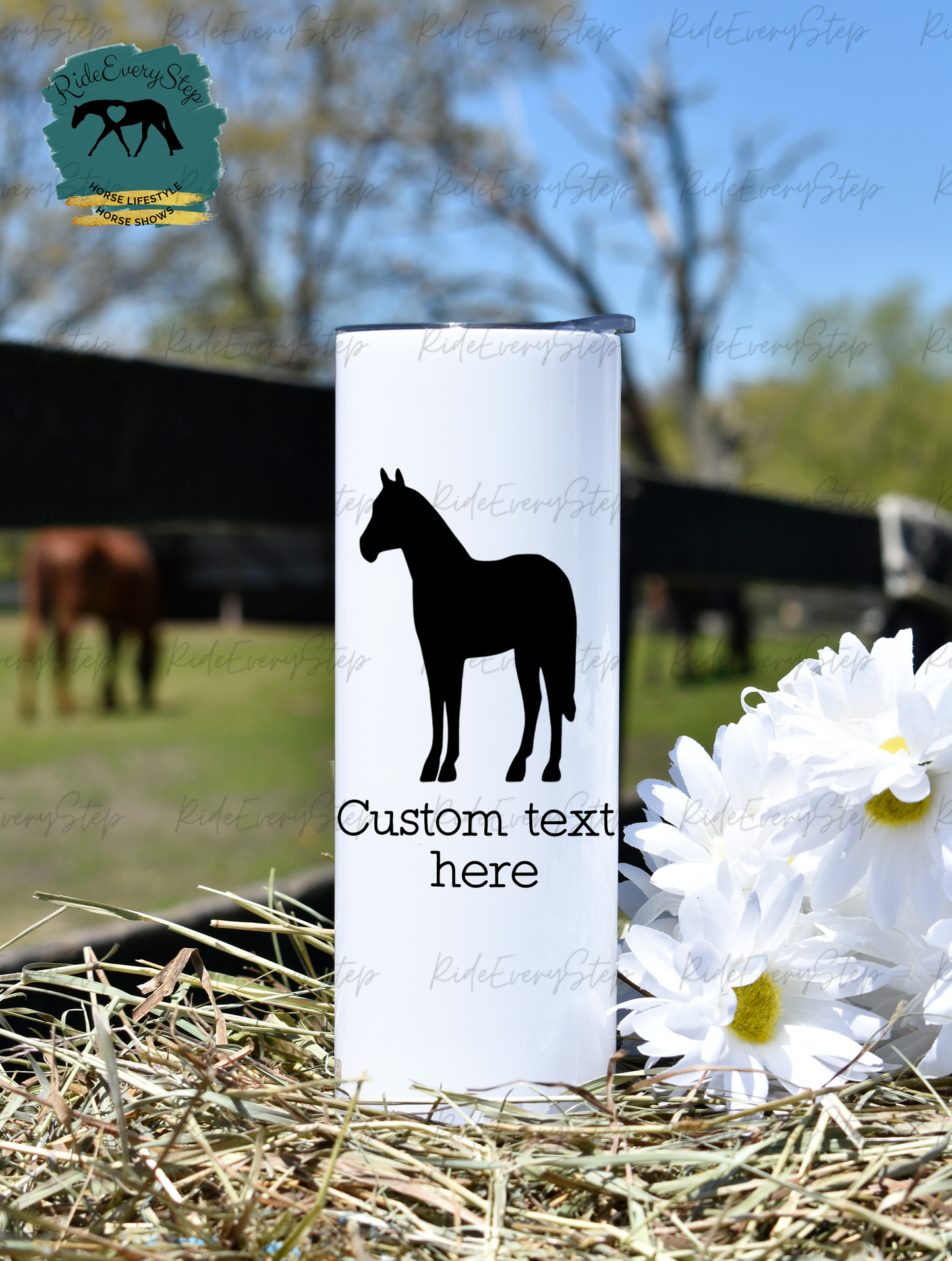 Halter Horse Tumbler with lid & straw