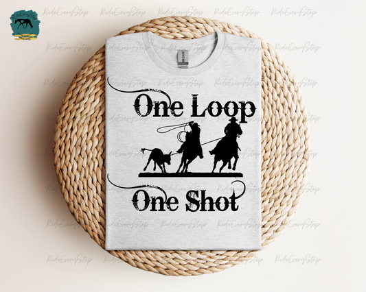 "One Loop,One Shot" Roping Apparel