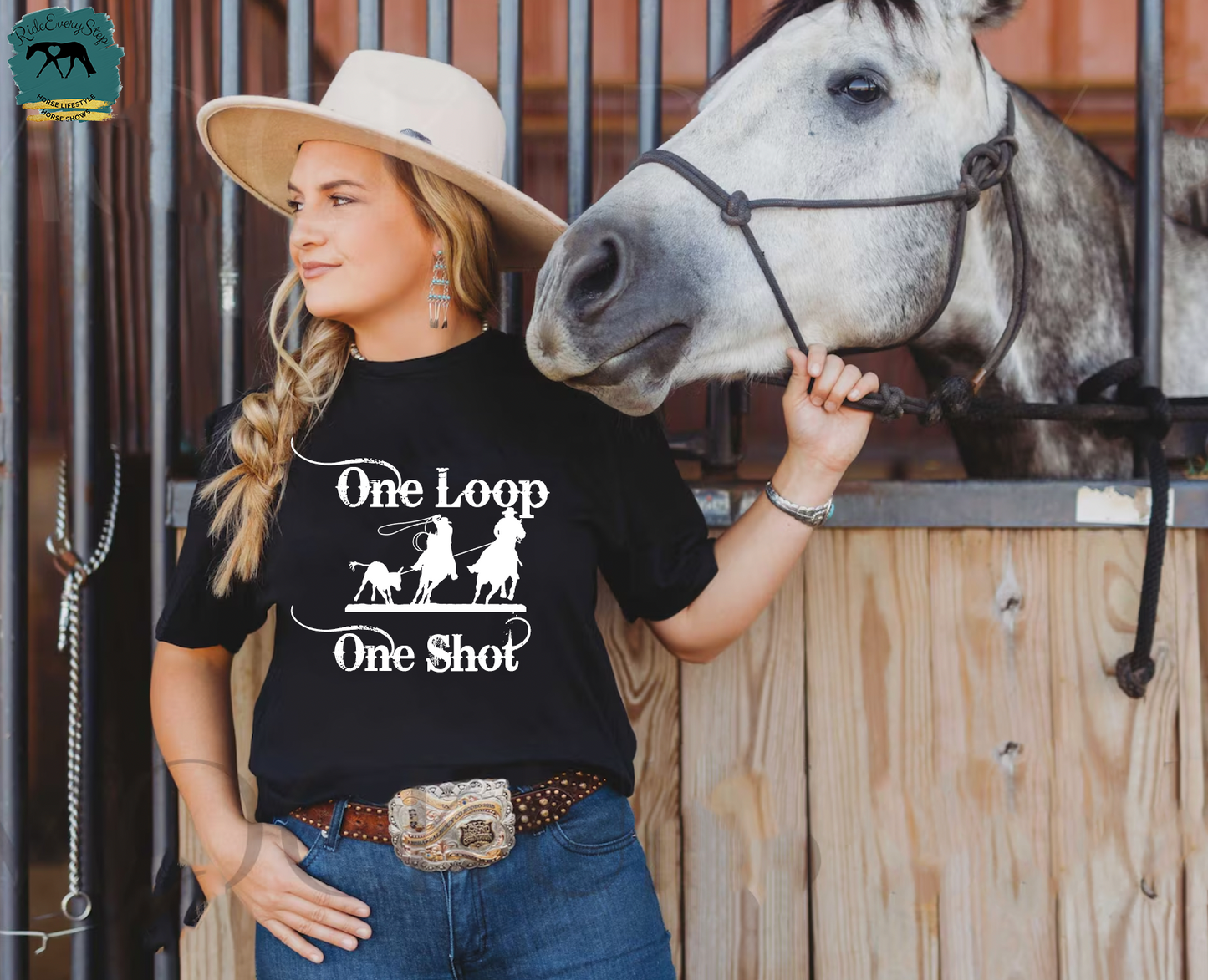 "One Loop,One Shot" Roping Apparel