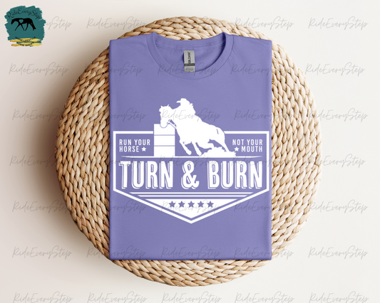"Run Your Horse, Not Your Mouth" Barrel Racing Apparel