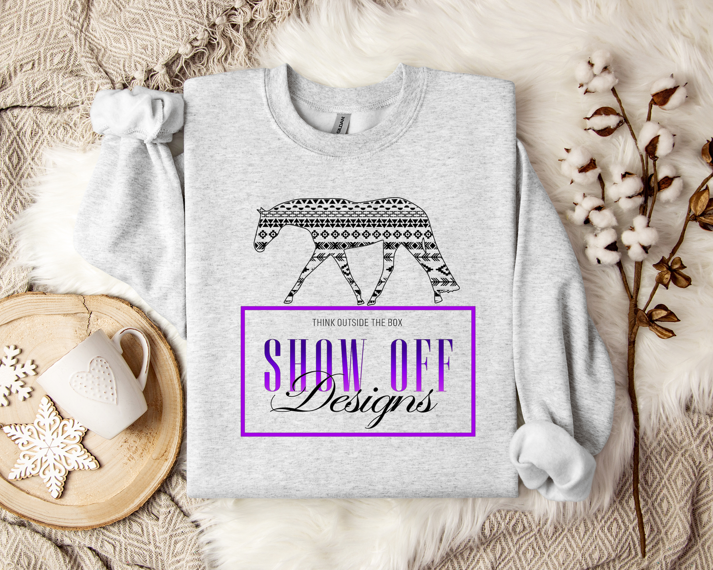 Sweater Aztec Horse - Full Logo Show-Off Designs