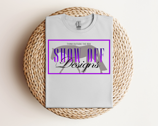 Show-Off Designs with Horse Background T-shirt