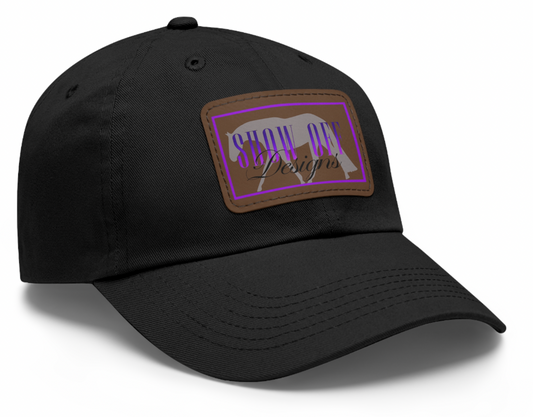 Show-Off Designs with leather Patch Logo Hat