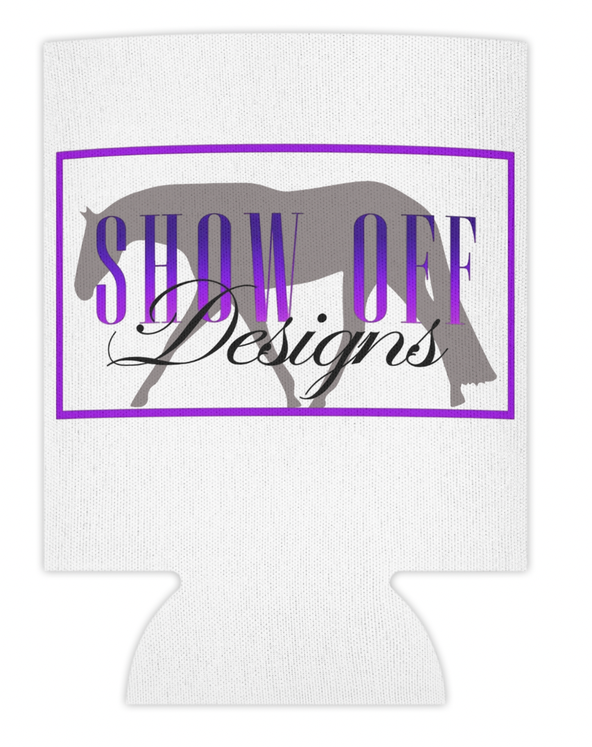 Show-Off Designs with Horse background Koozie