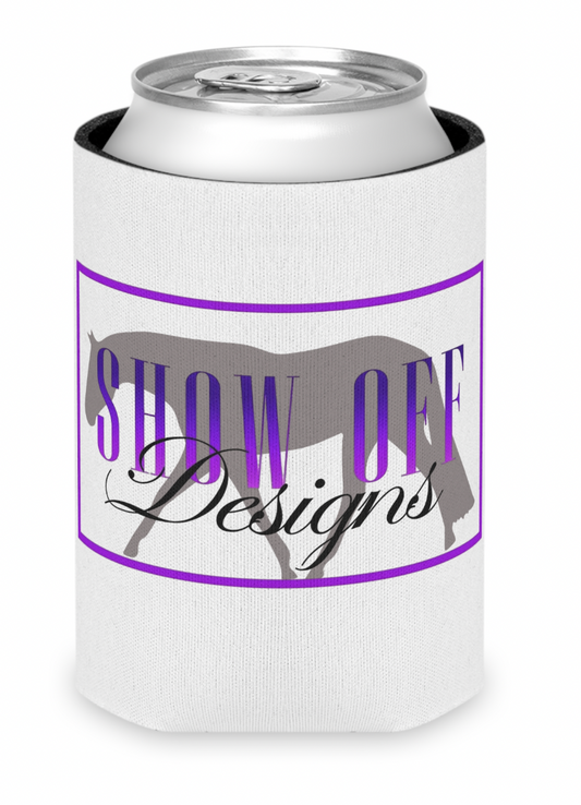 Show-Off Designs with Horse background Koozie