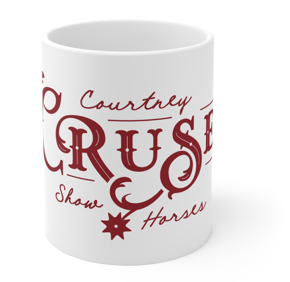 Courtney Cruse Show Horses Coffee Mug