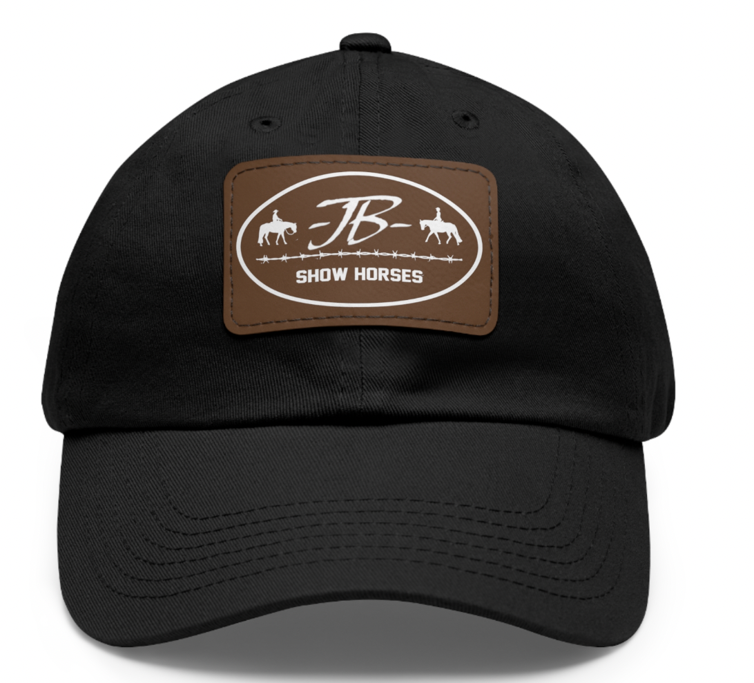 Justin Brown Show Horses with leather Patch Logo Hat