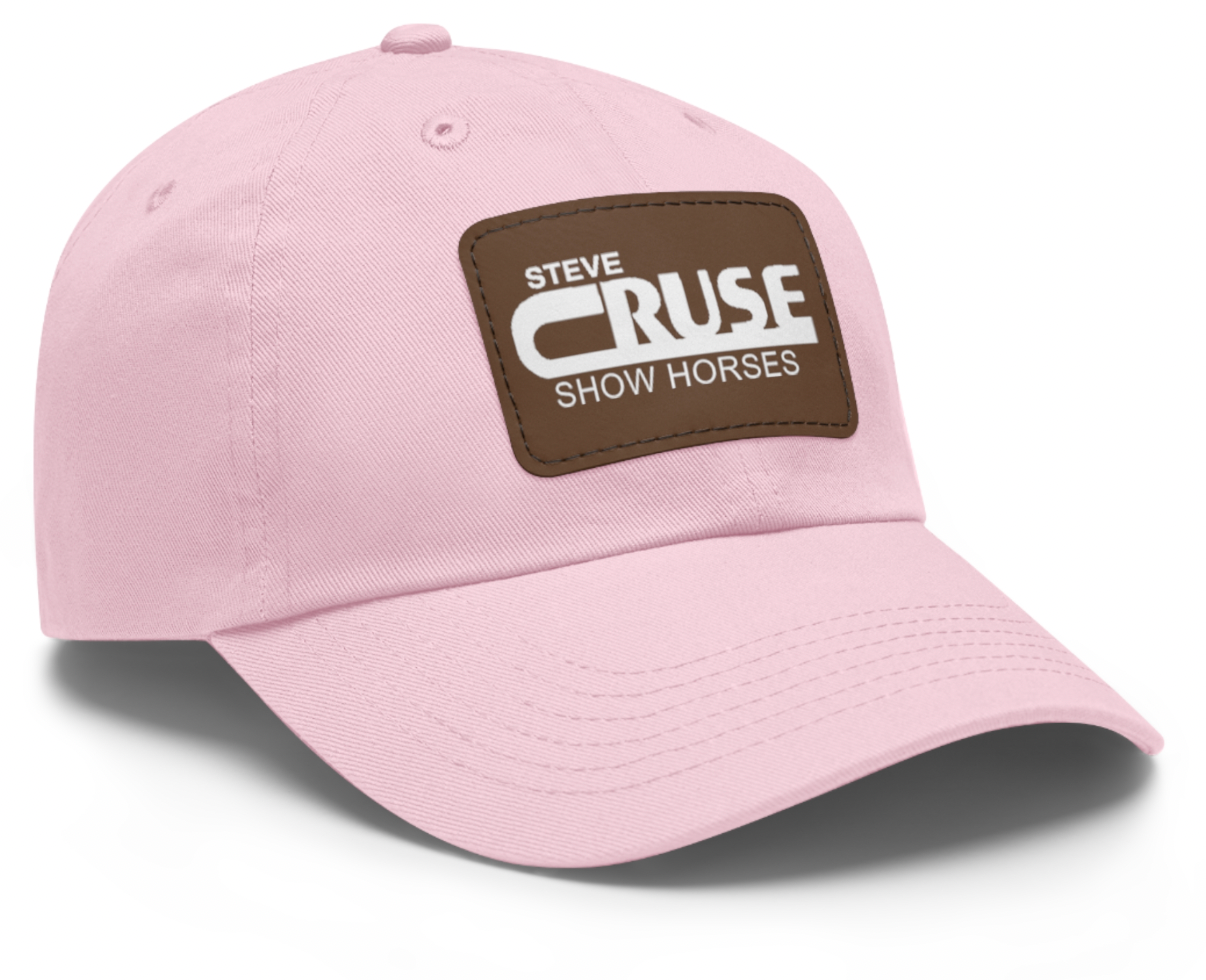 Steve Cruse Show Horses with leather Patch Logo Hat