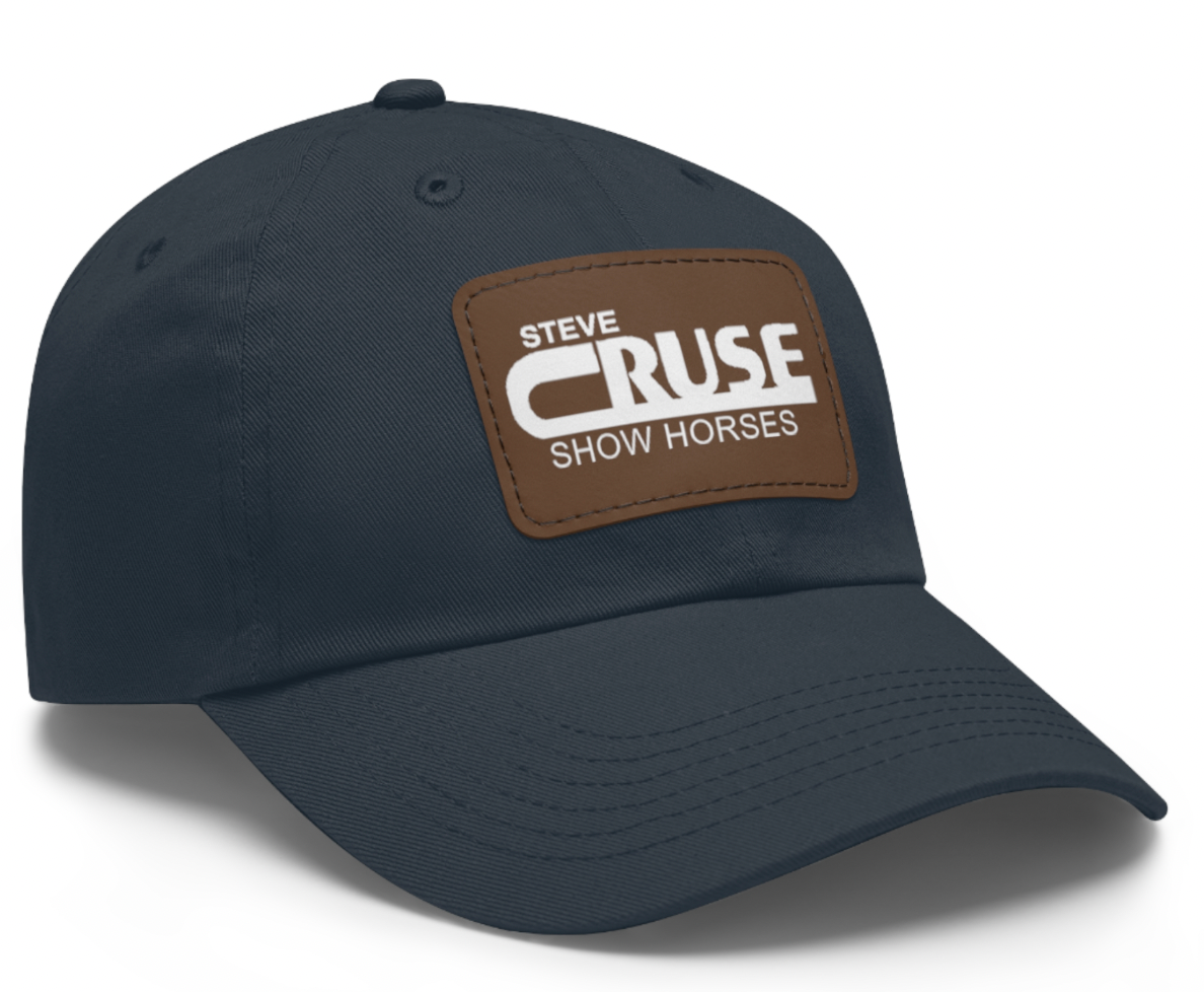 Steve Cruse Show Horses with leather Patch Logo Hat