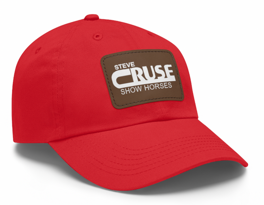 Steve Cruse Show Horses with leather Patch Logo Hat