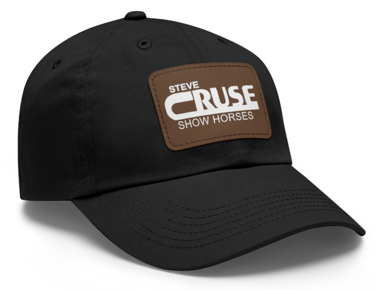 Steve Cruse Show Horses with leather Patch Logo Hat