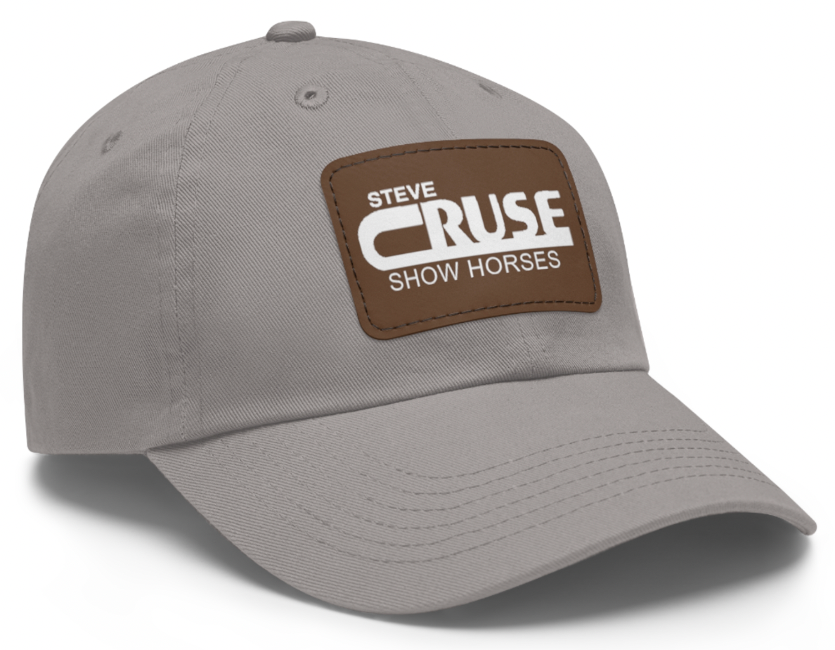 Steve Cruse Show Horses with leather Patch Logo Hat