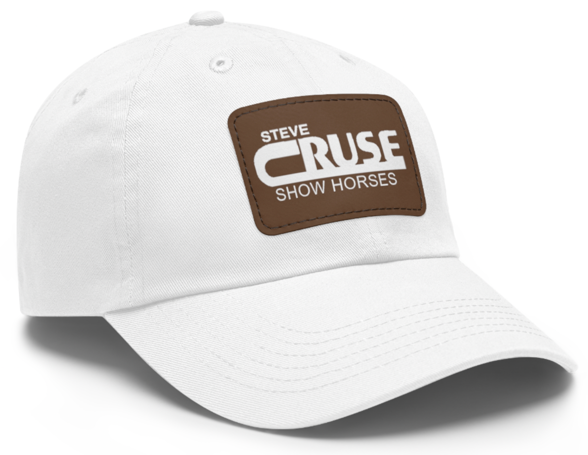 Steve Cruse Show Horses with leather Patch Logo Hat