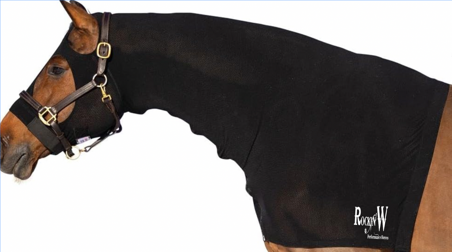 Rockin'W Performance Horses Mesh Horse Hood