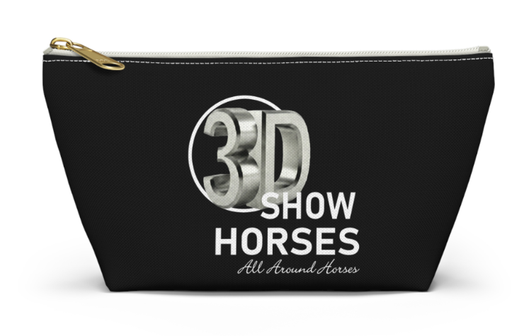 3D Show Horses Makeup Bag