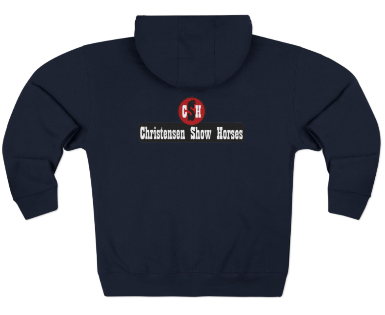 Christensen Show Horses Zip Up Hoodie