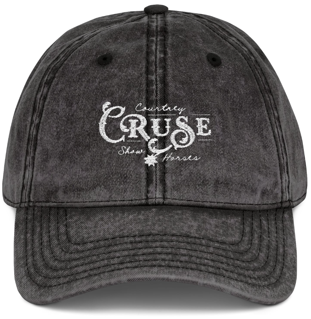 Vintage Cap Embroidery Courtney Cruse Show Logo