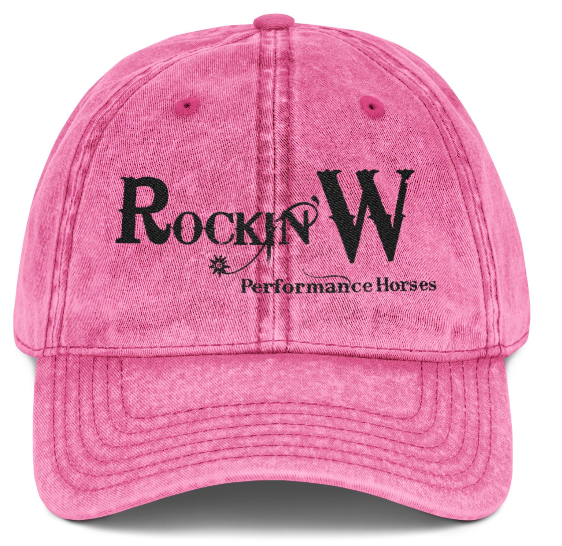 Vintage Cap Embroidery Rockin' W Performance Logo