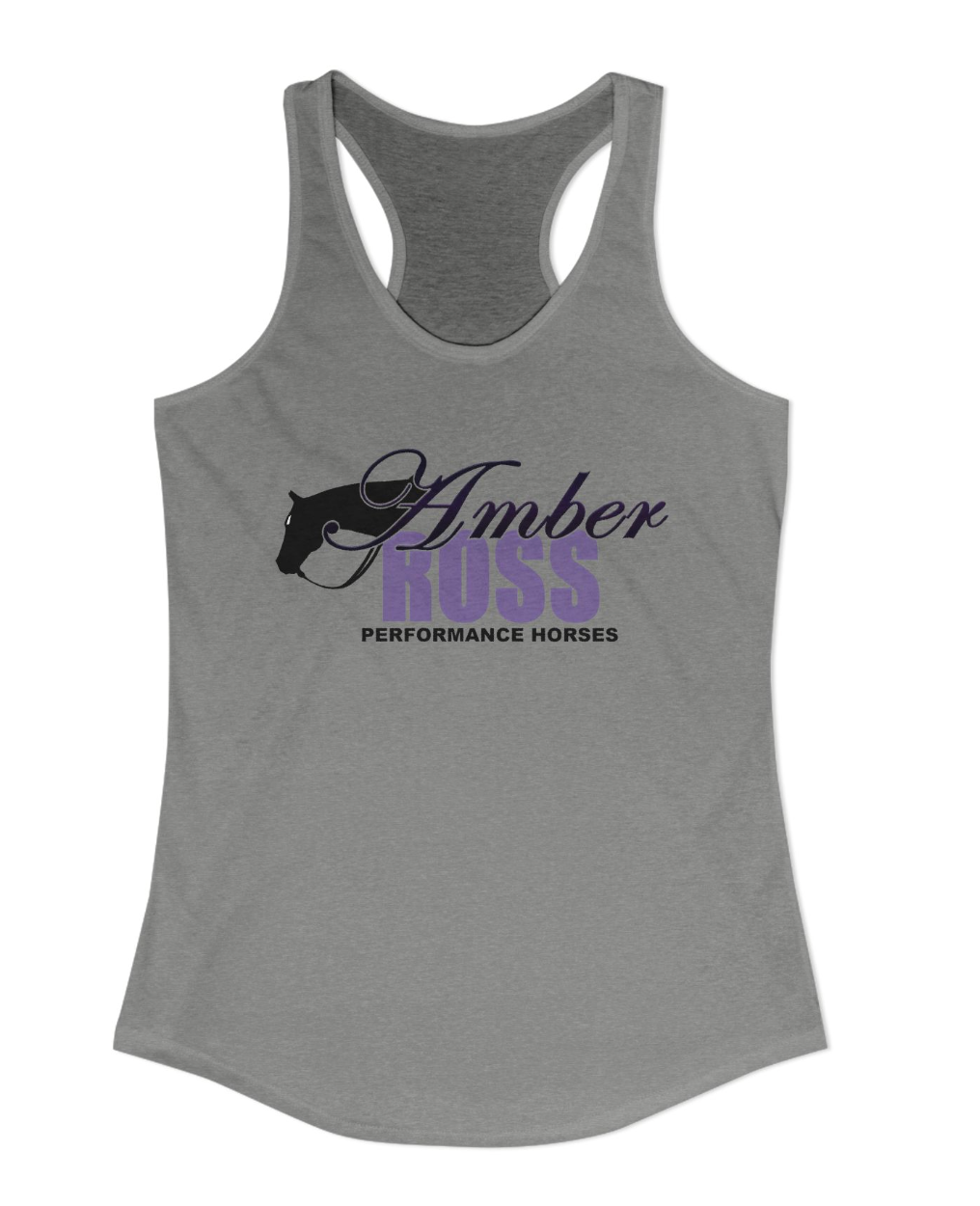 Amber Ross Performance Horses Chest Logo Racerback Tank