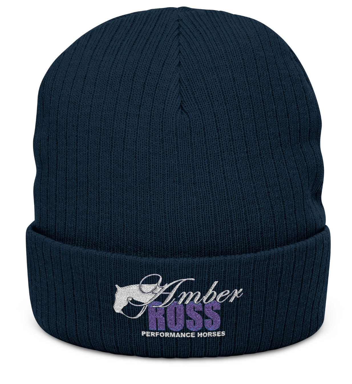 Amber Ross Performance Horses Ribbed Knit Beanie