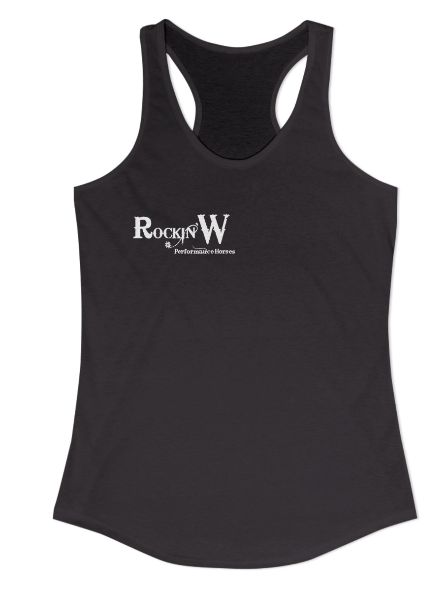 Rockin’ W Performance Horses Chest Logo Racerback Tank Top