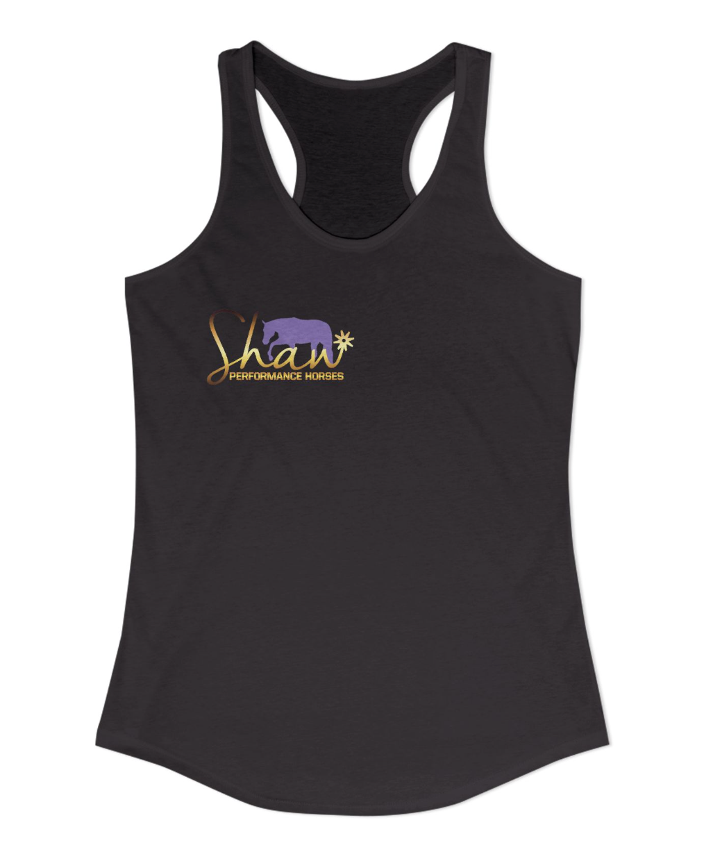 Shaw Performance Horses Chest Logo Racerback Tank