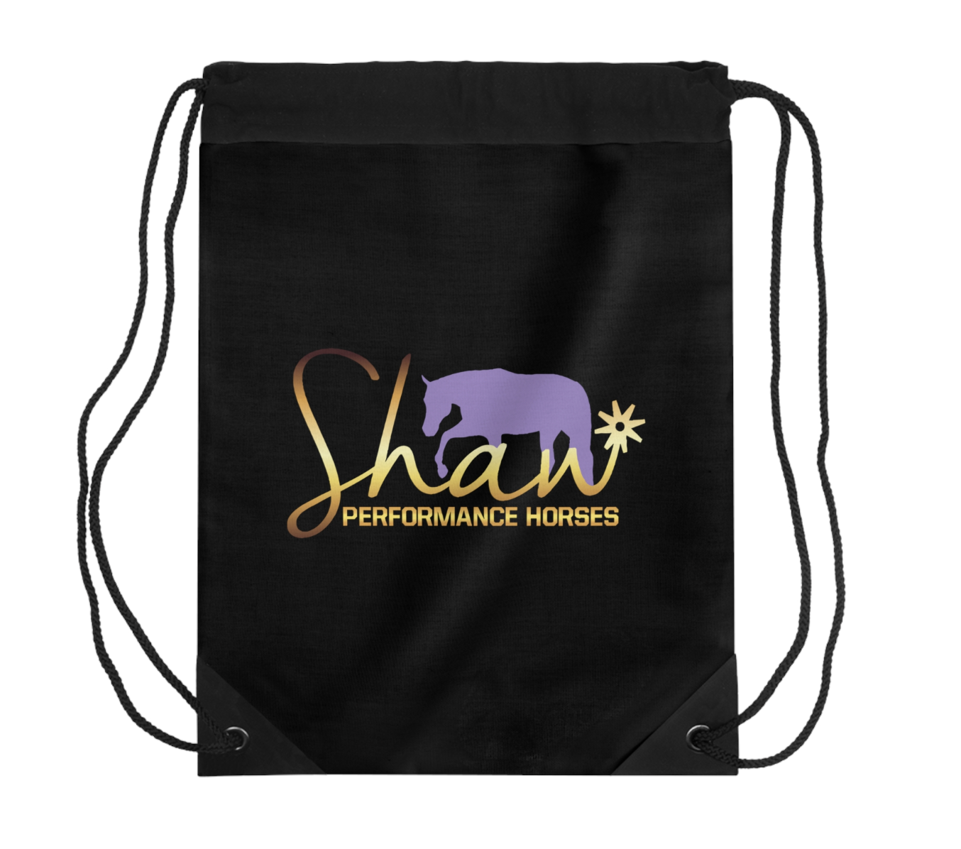 Shaw Performance Horses Drawstring Bag
