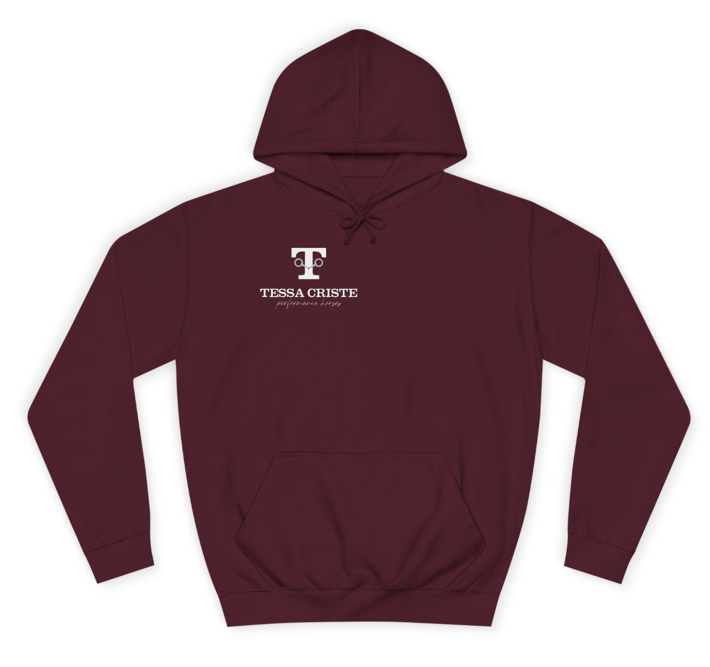 Tessa Criste Performance Chest Logo Hoodie