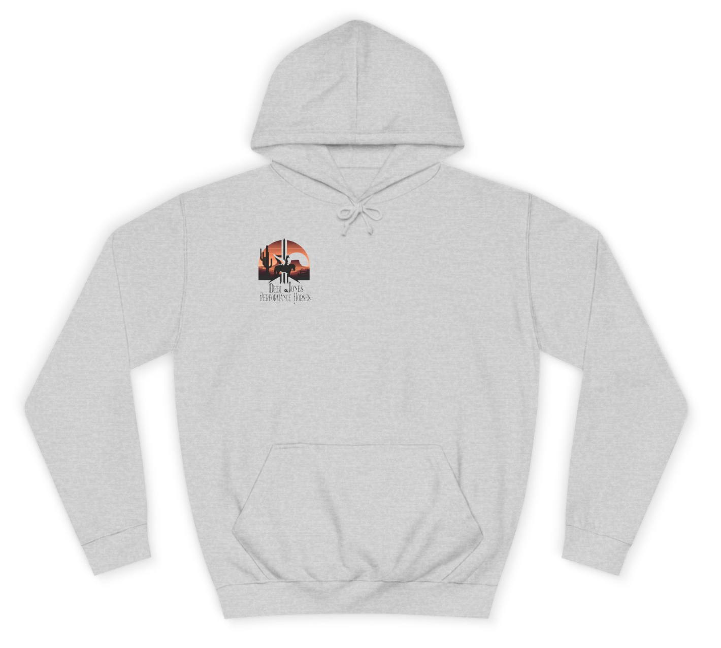 Debi Jones Performance Horses Chest Cactus Logo Hoodie