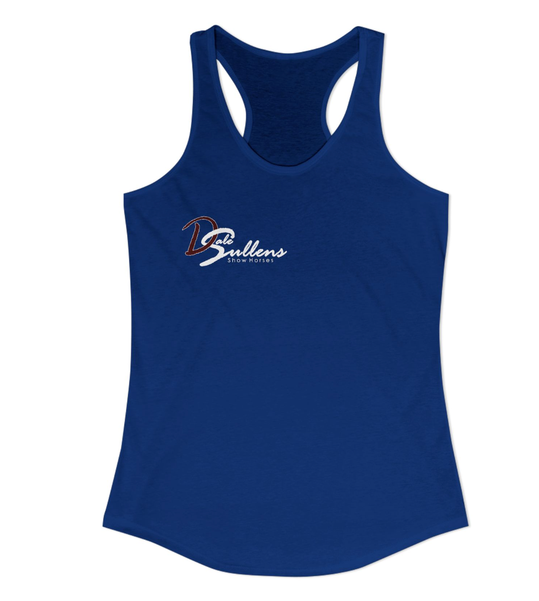 Dale Sullens Show Horses Chest Logo Racerback Tank