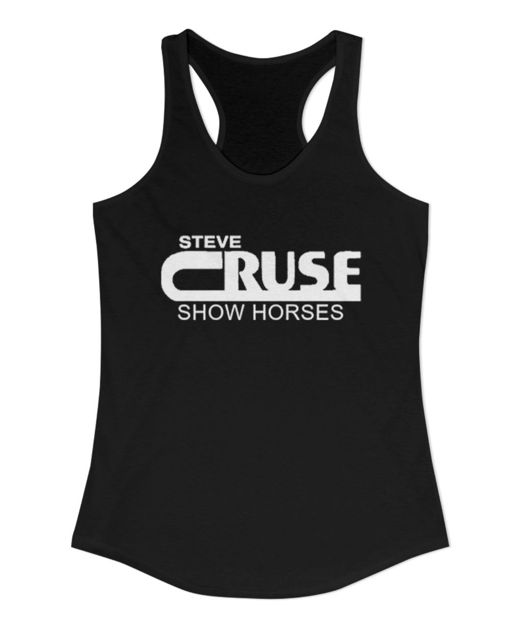 Steve Cruse Show Horses Full Logo Racerback Tank