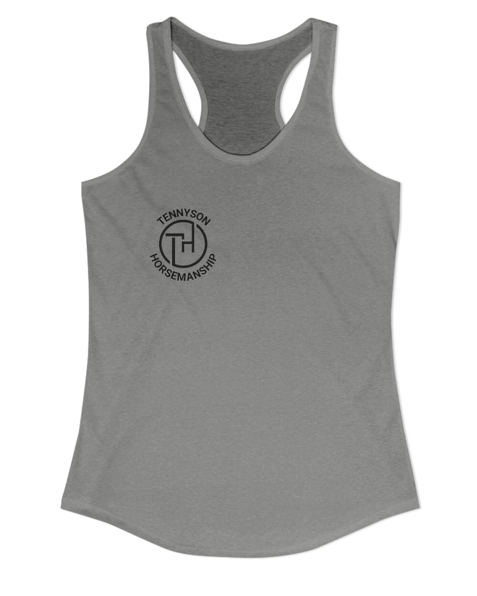 Tennyson Horsemanship Chest Logo Racerback Tank