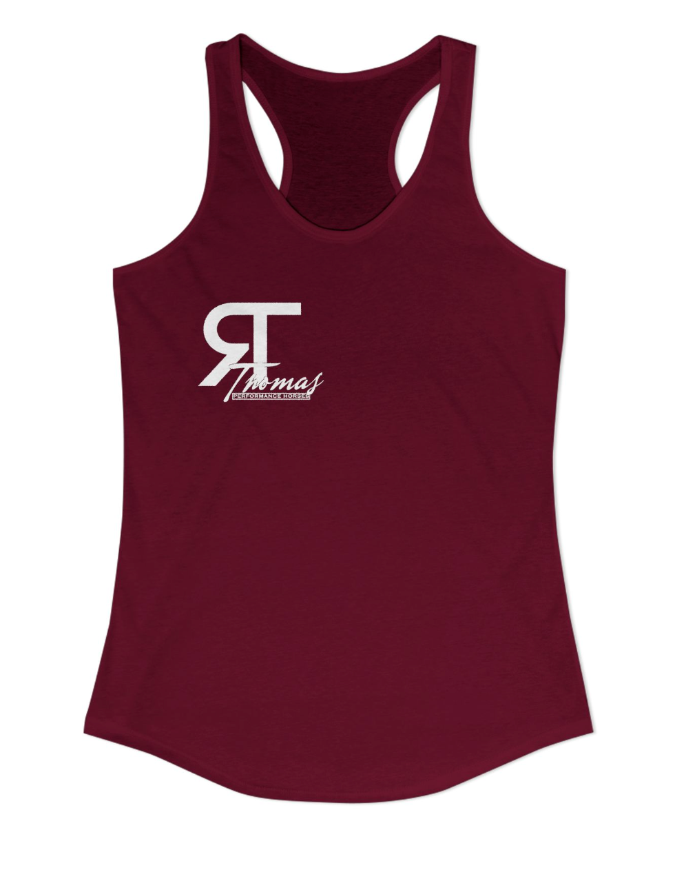 Reid Thomas Performance Horses Chest Logo Racerback Tank