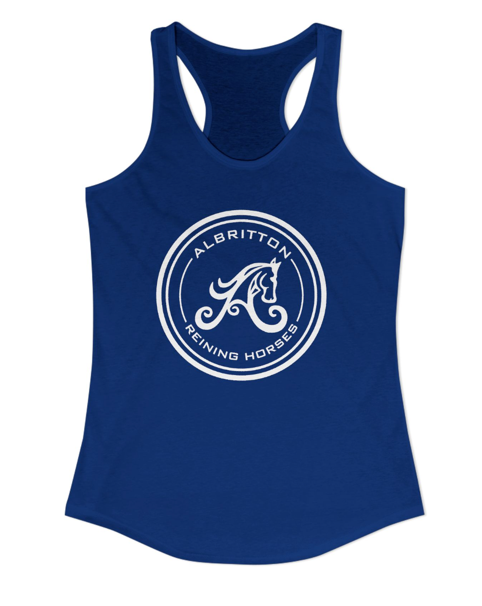 Albritton Reining Horses Full Logo Racerback Tank