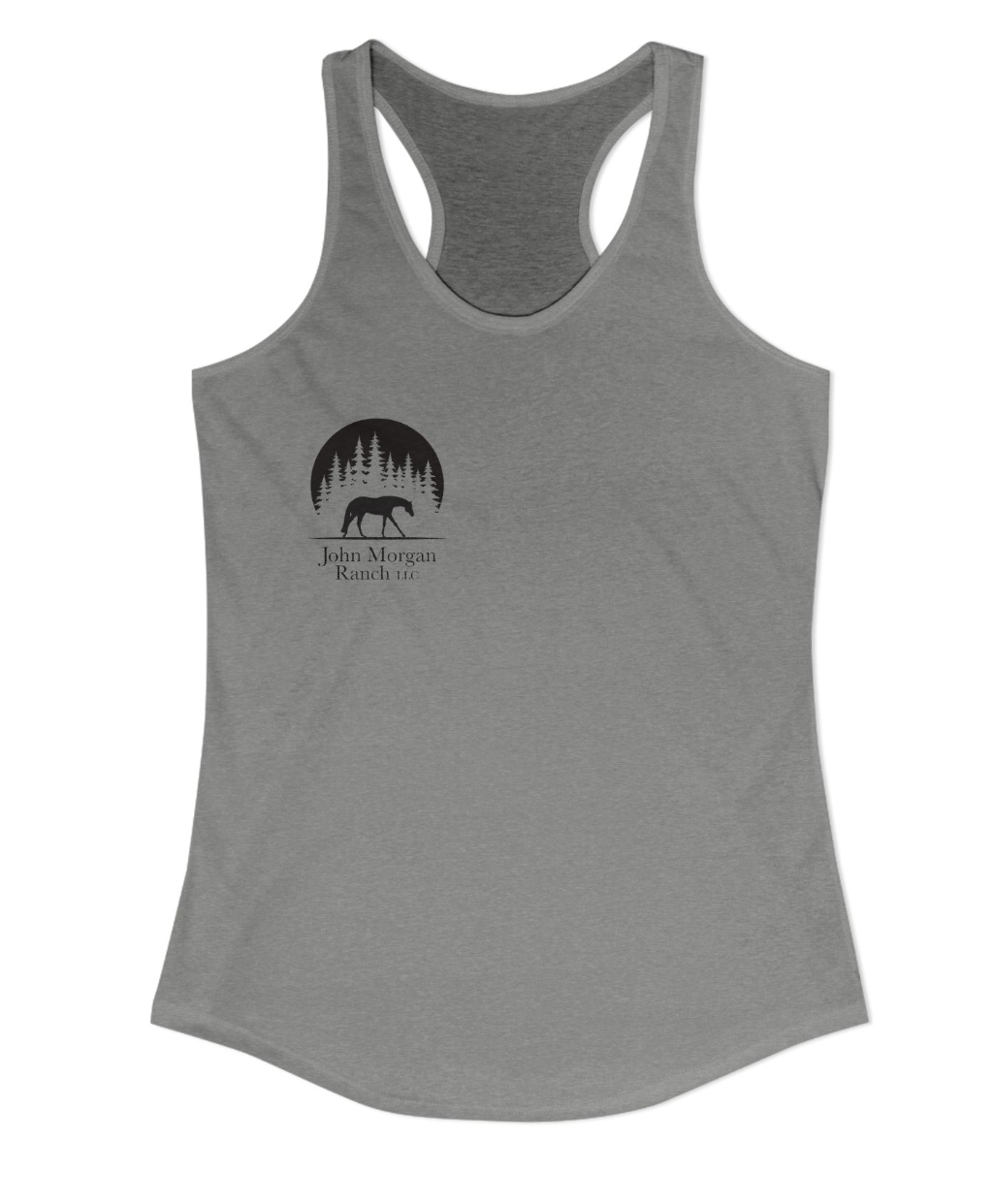 John Morgan Ranch Chest Logo Racerback Tank
