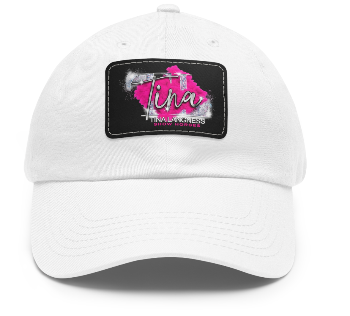 Tina Langness Show Horses Logo Square Patch Cap