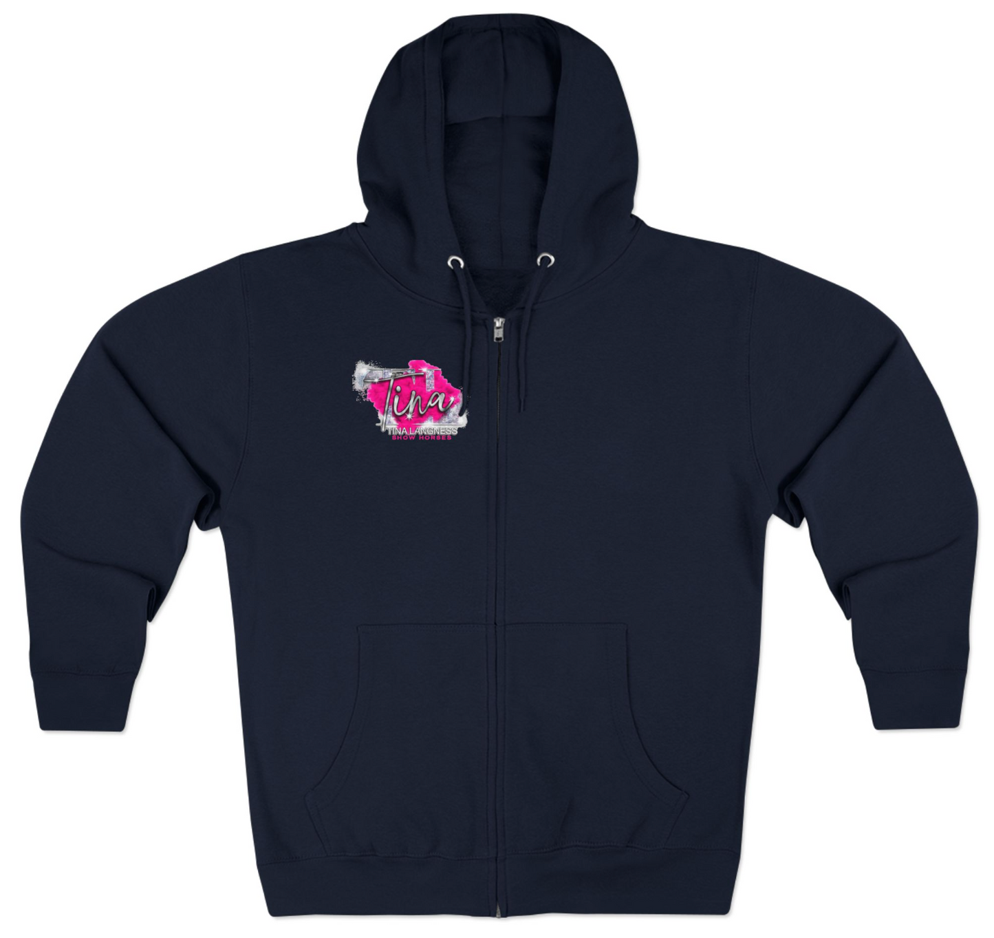 Tina Langness Show Horses Zip Up Hoodie