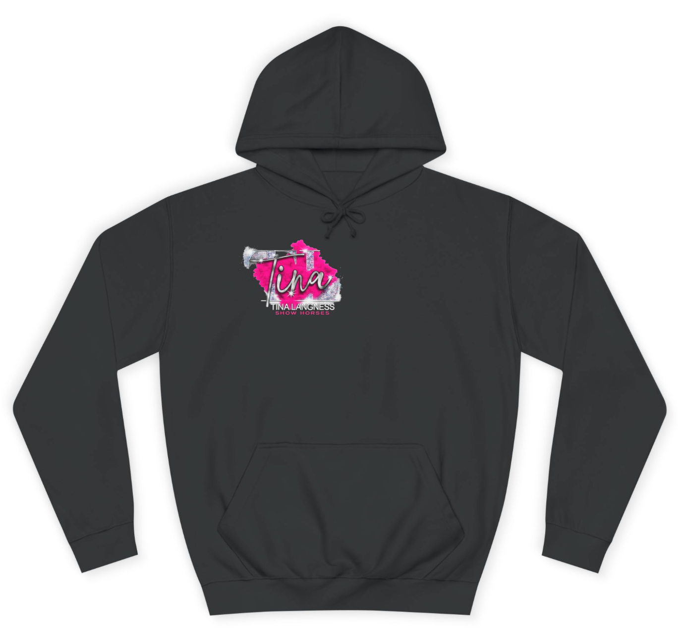 Tina Langness Show Horses Chest Logo Hoodie