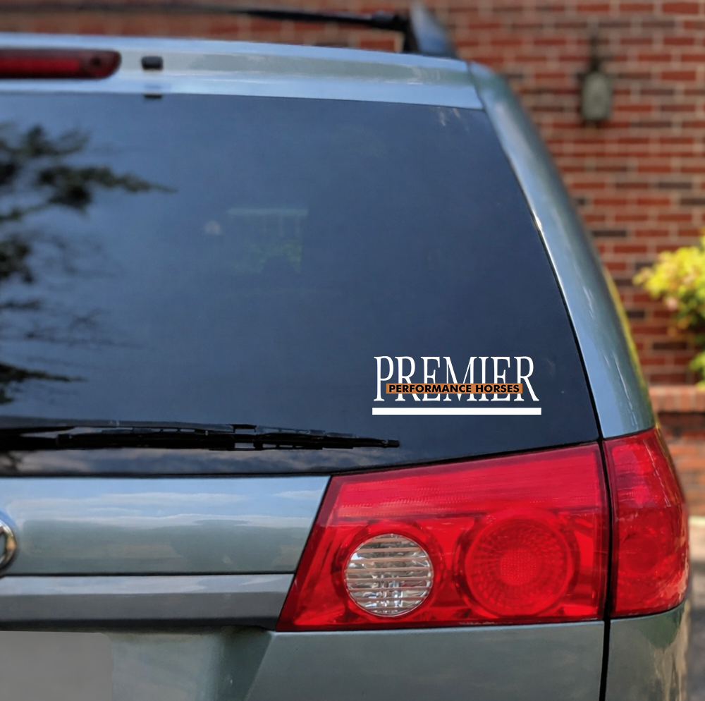 Premier Performance Horses Car Window Decal