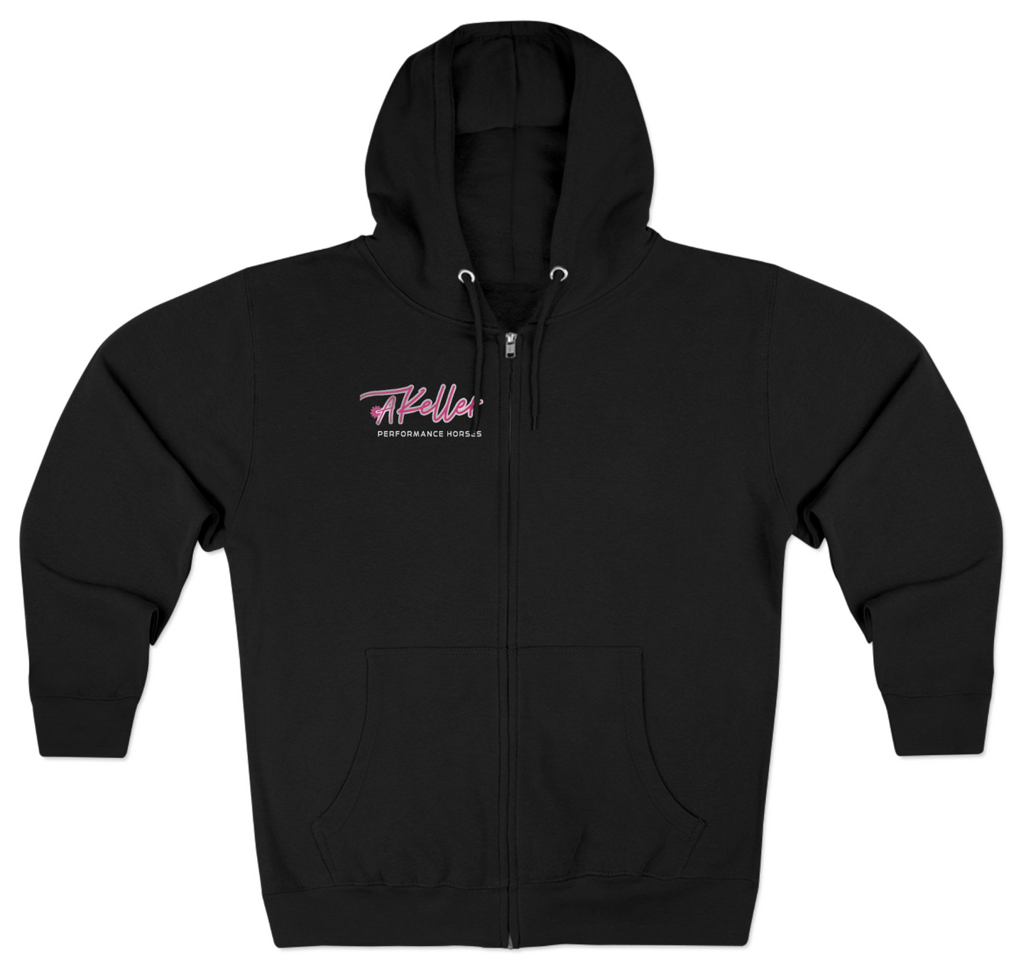 Akeller Performance Horses Zip Up Hoodie