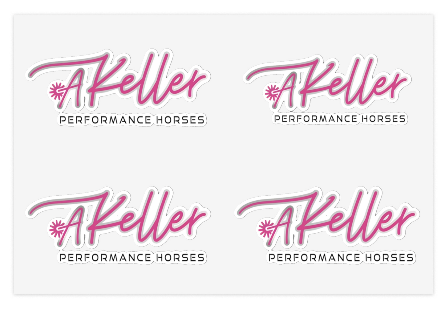 Akeller Performance Horses Sticker Sheet (Set of 10 stickers)