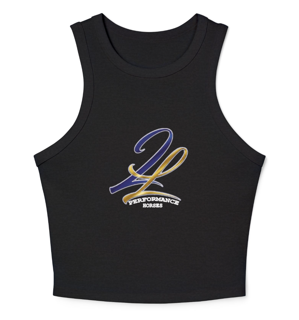 2L Performance Horses Women's Micro Rib Racer Tank Top