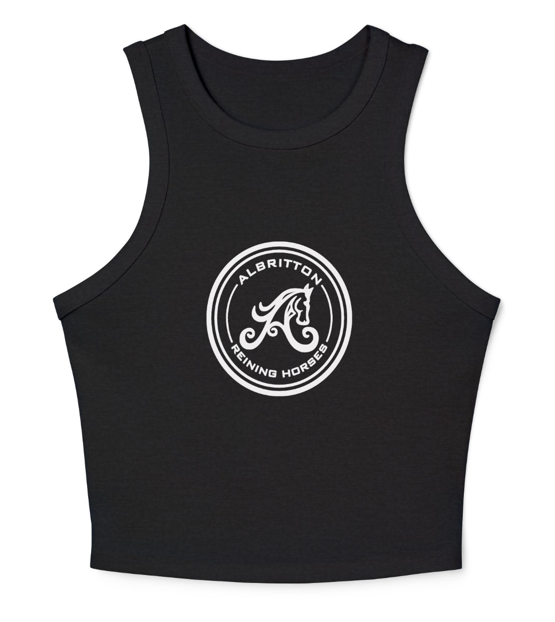 Albritton Reining Horses Women's Micro Rib Racer Tank Top