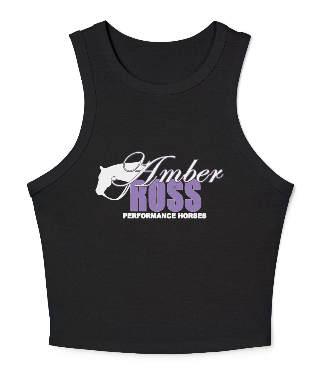 Amber Ross Horses Women's Micro Rib Racer Tank Top