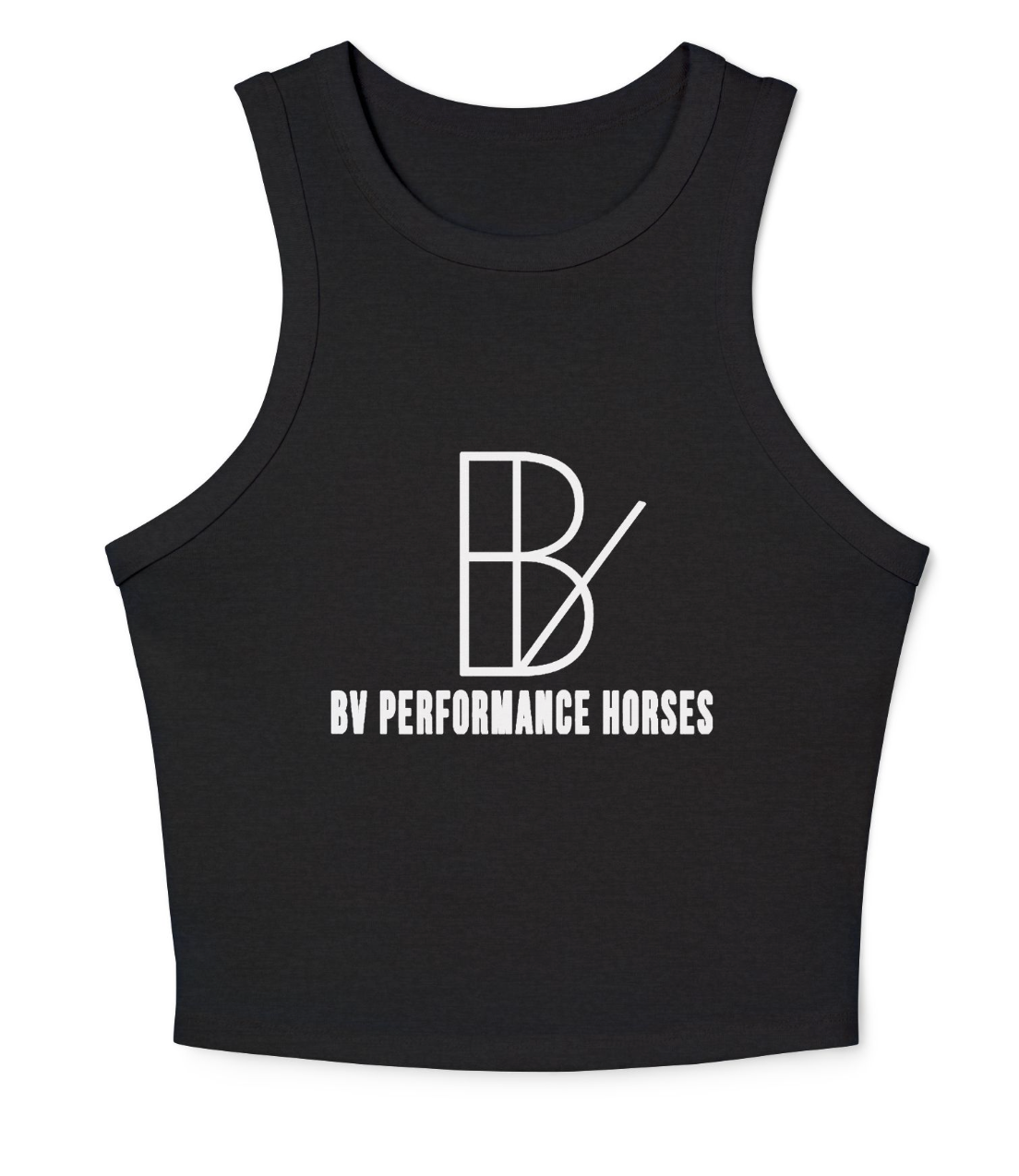 BV Performance Horses Women's Micro Rib Racer Tank Top