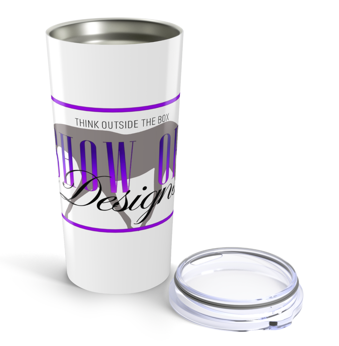 Show-Off Designs with Horse Background Tumbler 20oz/40 oz.