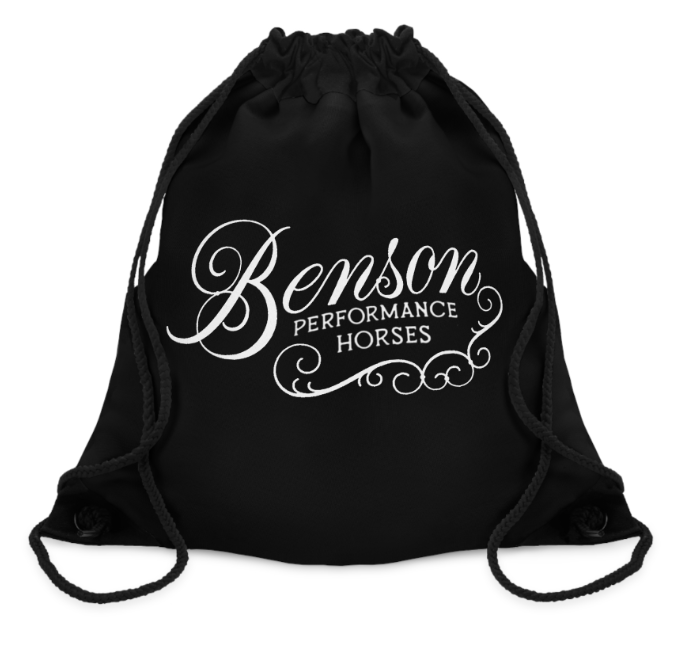 Benson Performance Horses Drawstring Bag