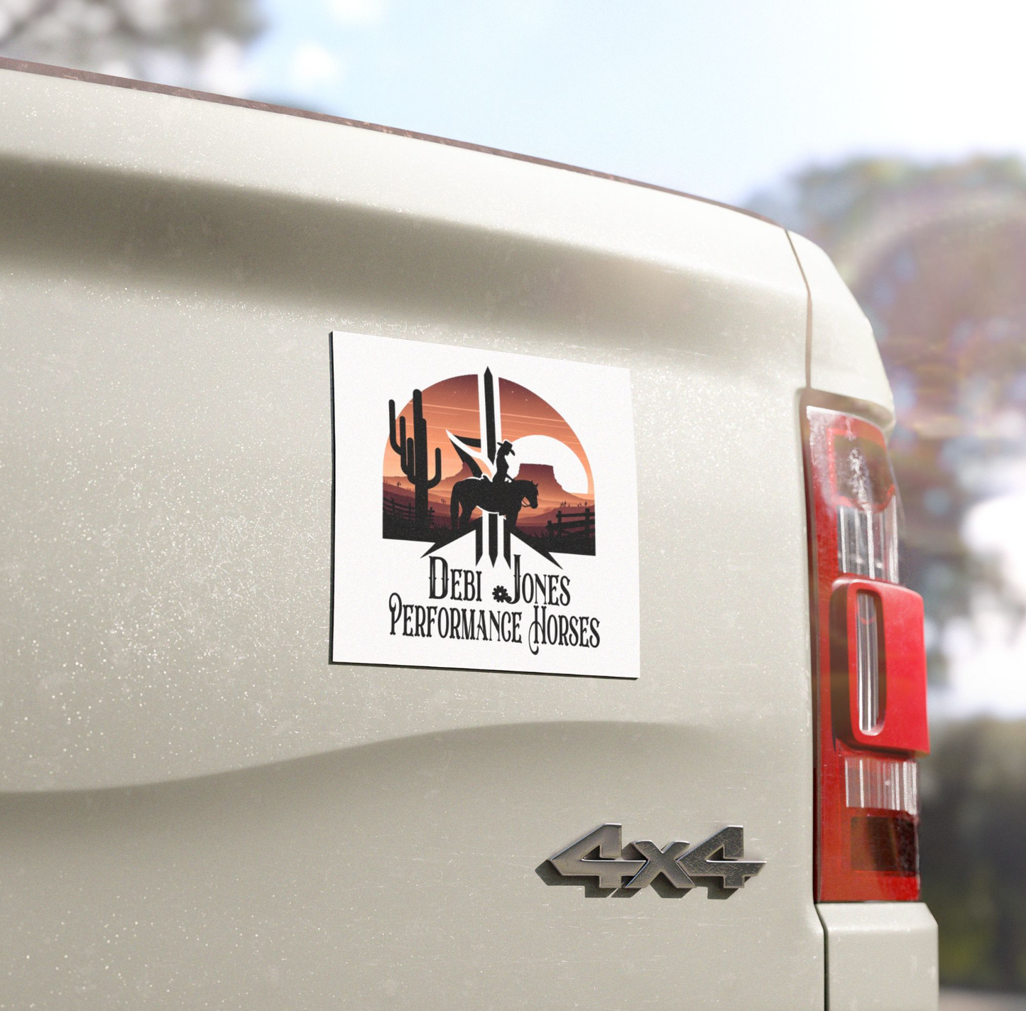 Debi Jones Performance Logo Car Magnet